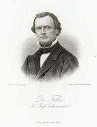 Dr Adalbert Falk (1827-1900) w "Allgemeine Moden-Zeitung", Lipsk, 1872 r.